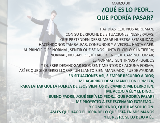 ¿Qué es lo peor... que podría pasar?